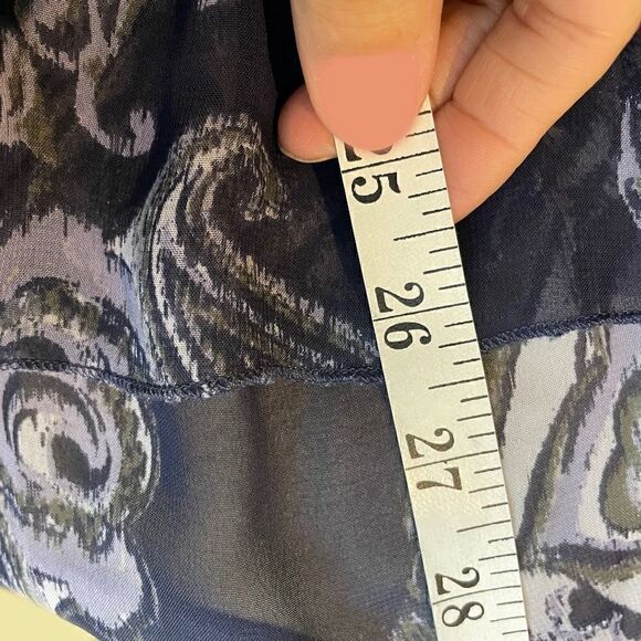 SHEER Paisley Chiffon Tunic Blouse 💚🌻 - Picture 10 of 10